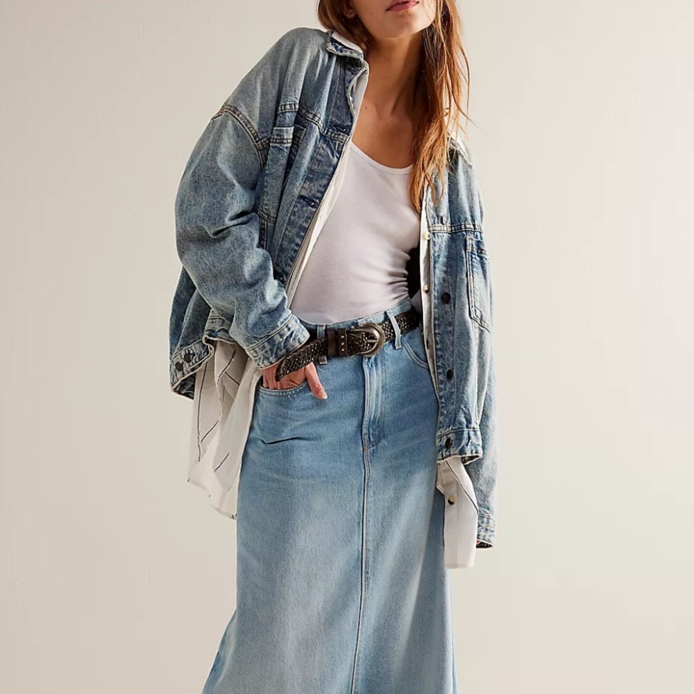 Oversized denim jacket